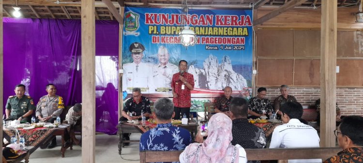 Danramil Hadiri Kunjungan Kerja Pj Bupati di Desa Kebutuhjurang