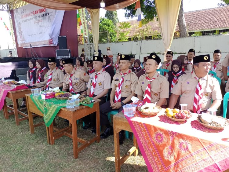 Danramil 14/Madukara Menghadiri Pembukaan Jambore  Pramuka kecamatan Madukara