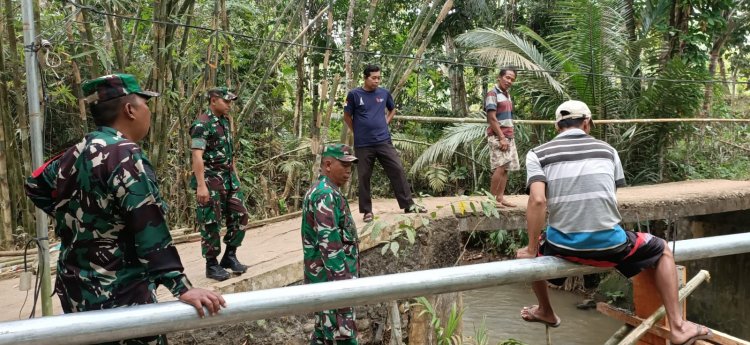 Danramil 15 Rakit Pantau Kondisi Pompa Air untuk Mendukung Pengairan Sawah