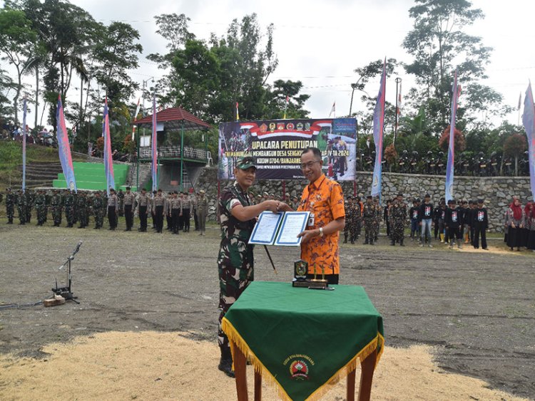 Dandim Banjarnegara Resmi Tutup TMMD Sengkuyung Tahap IV TA 2024