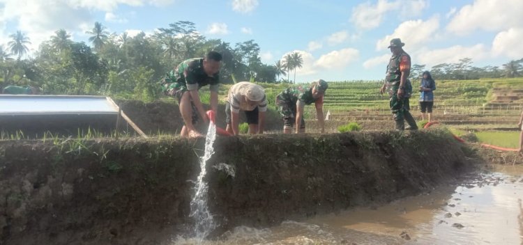 Dampingi Poktan Dalam Kegiatan membantu uji coba  Pompanisasi