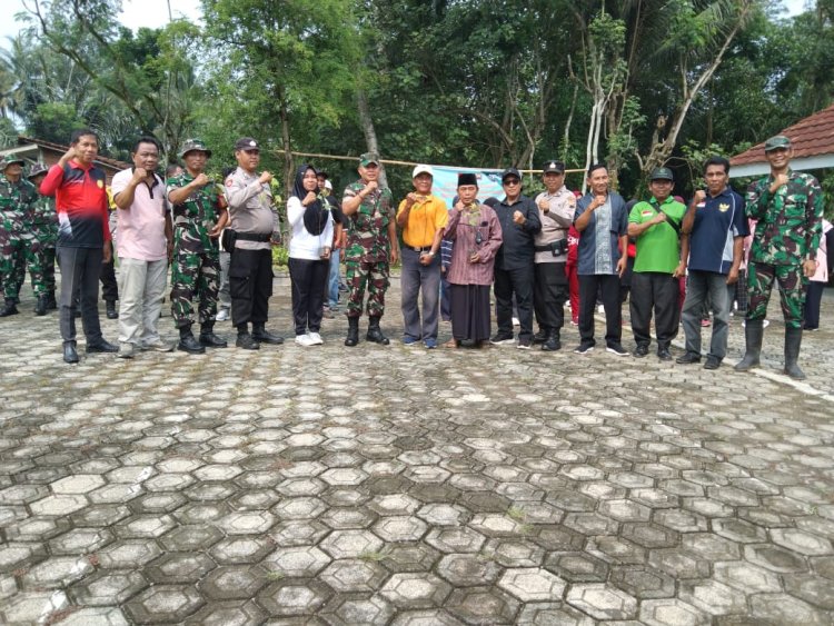 DANRAMIL 09 SUSUKAN BERSAMA ANGGOTA BERSATU DENGAN ALAM LAKSANAKAN PENGHIJAWAN