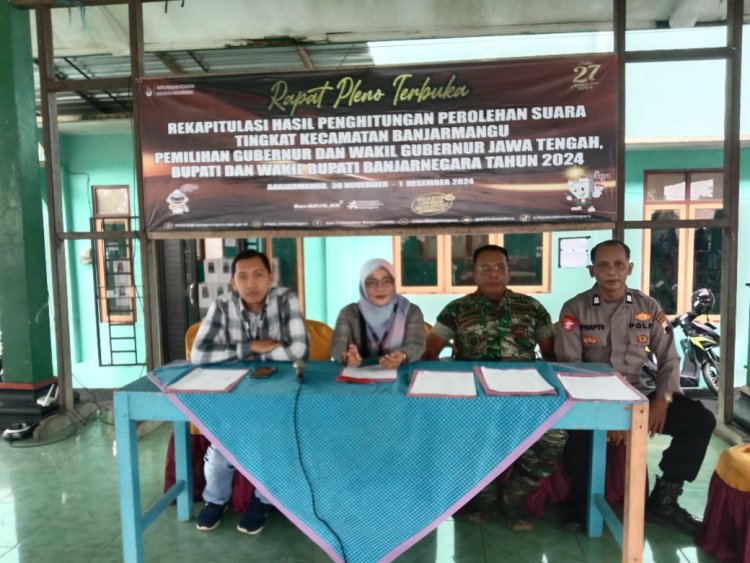 Danramil Hadiri Rapat Rekapitulasi Hasil Penghitungan Perolehan Suara Tingkat Kecamatan