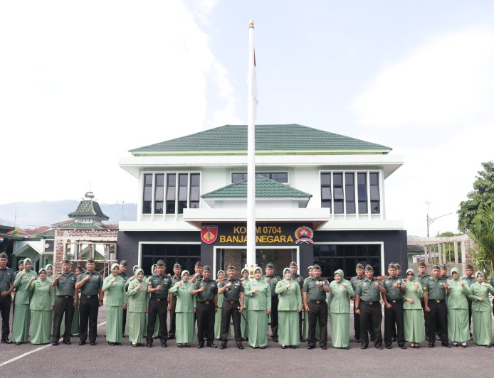 Dandim Banjarnegara Pimpin Korp Raport Kenaikan Pangkat Momentum Syukur dan Motivasi di Awal April