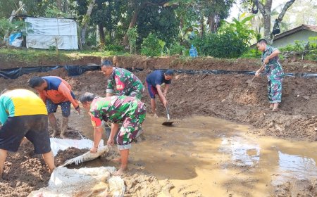 Serka Miftahudin Turun Tangan Wujudkan Embung Air untuk Ketahanan Pertanian di Wiramastra