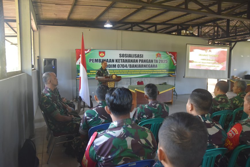 Kodim 0704 Banjarnegara Gelar Sosialisasi Ketahanan Pangan di Era Digital