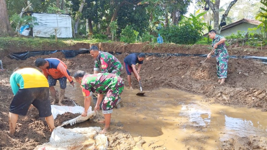 Serka Miftahudin Turun Tangan Wujudkan Embung Air untuk Ketahanan Pertanian di Wiramastra