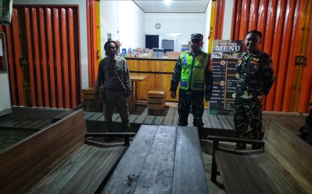 Patroli Bersama Babinsa dan Organisasi Masyarakat Dalam Rangka Menjaga Keamanan Wilayah