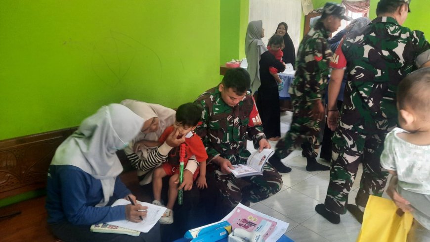 Koramil 03 Wanadadi Dampingi Kegiatan Ilp Ngudi Kamulyan 1 Desa Karangjambe