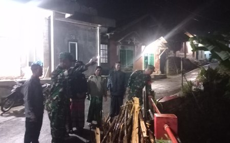 Gelar Patroli Malam Guna Tingkatkan Kamtibmas di wilayah Karangkobar