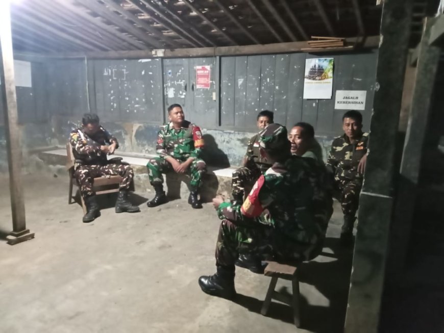 Babinsa Madukara Bersama Kokam Wujud Sinergi Jaga Kamtibmas