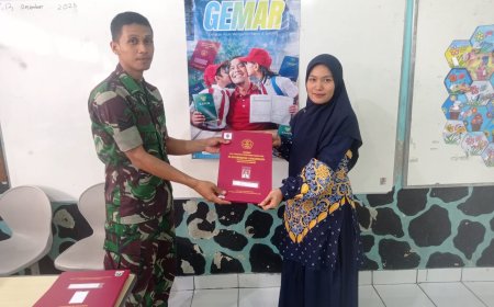 Kodim 0704/Banjarnegara Dukung Gerakan Ayah Mengambil Raport Anak ke Sekolah