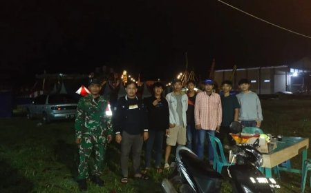 Babinsa Patroli Siskamling Desa Purwonegoro