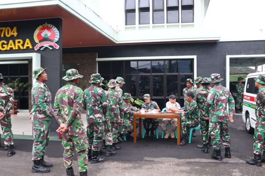 Hanmars 10 KM Uji Ketangguhan Prajurit Kodim 0704/Banjarnegara