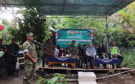 Danrem 071 Wijayakusuma Resmikan Jembatan Armco di Gununggiana