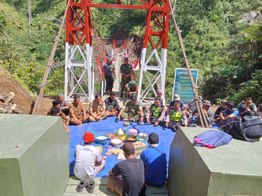 ​ Kasdim 0704 Banjarnegara Resmikan Jembatan Perintis Garuda