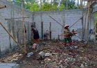 Babinsa Dampingi Pengerjaan Plester Dinding Dalam KDKMP di Desa Somawangi