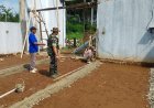 Babinsa Dampingi Progres Pembangunan KDKMP Desa Karangondang