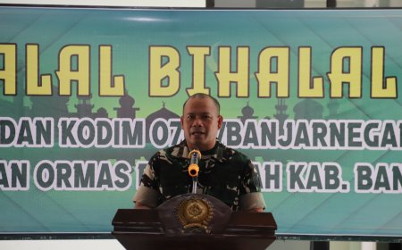 Halalbihalal Dandim 0704 Banjarnegara Bersama LSM dan Ormas