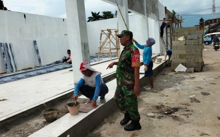 Sentuhan Detail di Setiap Sudut Babinsa Dampingi Finishing KDKMP Parakancanggah