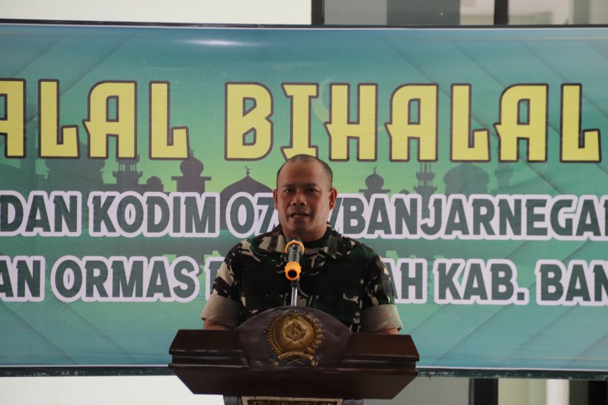Halalbihalal Dandim 0704 Banjarnegara Bersama LSM dan Ormas