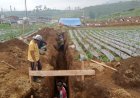 Babinsa Batur Dampingi Penggalian Pondasi dan Perakitan Besi KDKMP di Pekasiran