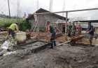 Babinsa Koramil 16/Pejawaran Bantu Pembangunan Rumah Tidak Layak Huni