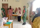 Peran Aktif Babinsa Dampingi  Posyandu Di Desa Binaan