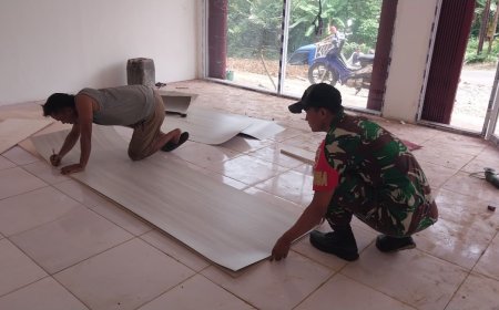 Babinsa Koramil 12 Sigaluh Awasi Pembangunan KDKMP di Desa Sigaluh