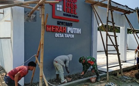 Babinsa Wanadadi Dampingi Pemadatan Garasi dan Halaman KDKMP Tapen