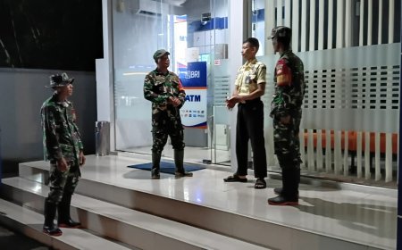 Babinsa Koramil 18 Pagentan Laksanakan Patroli Malam Guna Memastikan Keamanan Wilayah