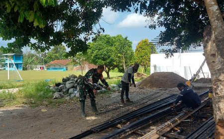 Babinsa Banjarnegara Dampingi Pembangunan KDKMP di Sokanandi