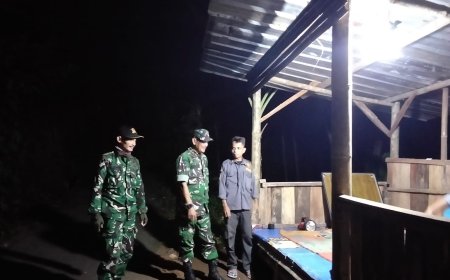 Danposramil Pagedongan Melaksanakan Patroli Malam