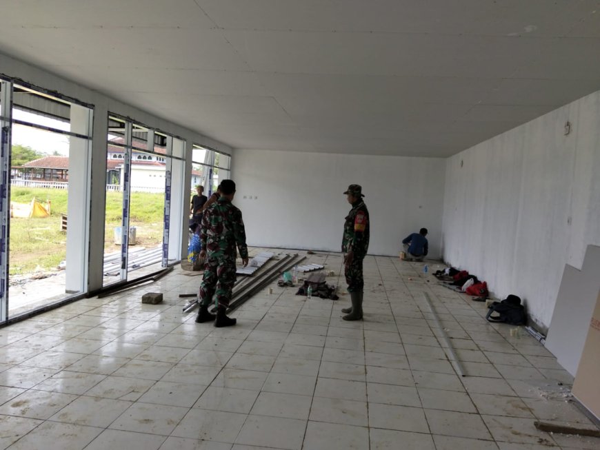 Pj Danramil 03 Wanadadi Tinjau Pembangunan KDKMP di Desa Linggasari
