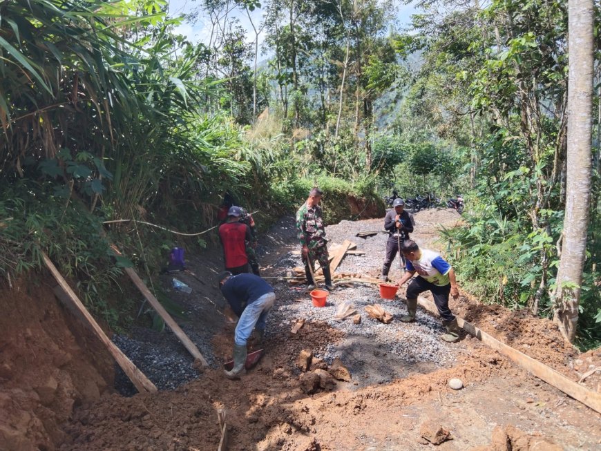 TMMD Sengkuyung Tahap II Kodim 0704 Banjarnegara Dorong Pembangunan Desa Lawen