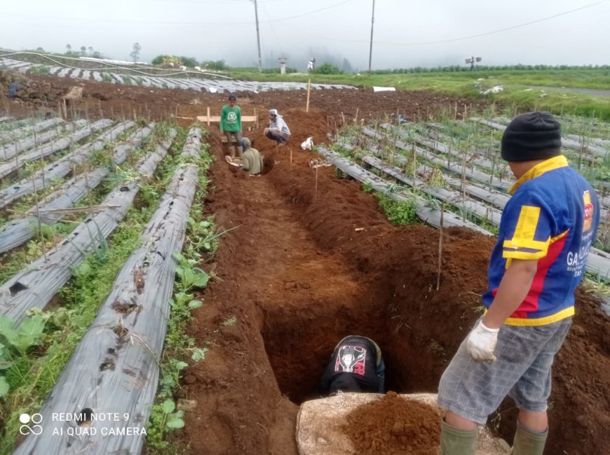 Babinsa Batur Awasi Penggalian Pondasi KDKMP di Pekasiran