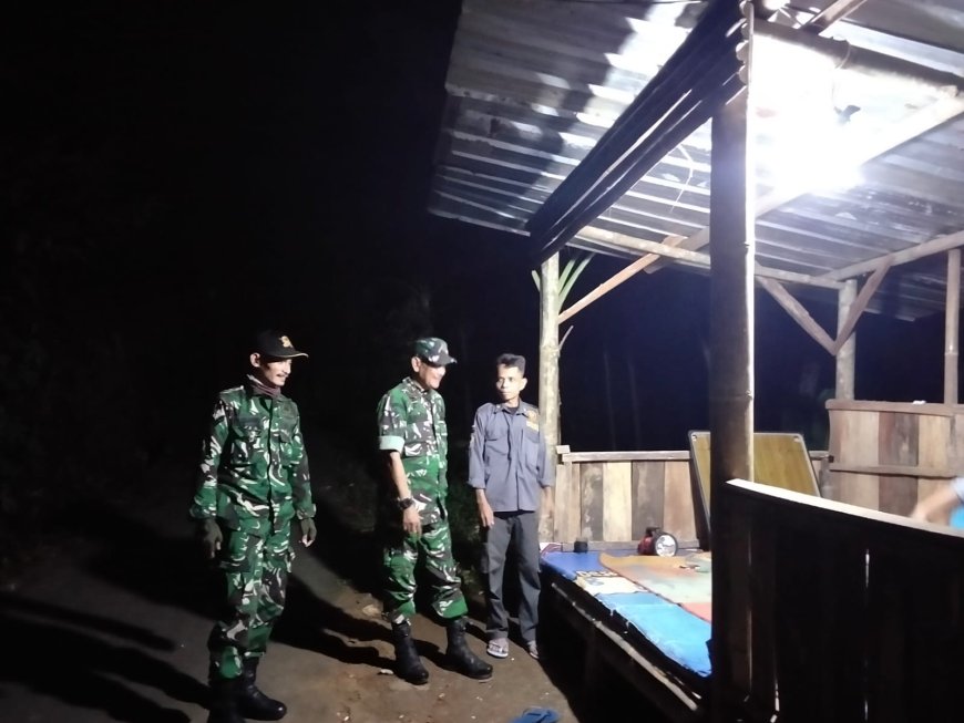 Danposramil Pagedongan Melaksanakan Patroli Malam