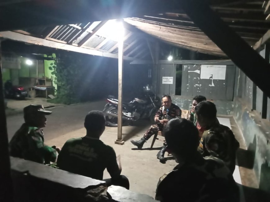 Babinsa dan Aparat keamanan Desa Bersatu Ciptakan Lingkungan Aman dan Nyaman