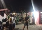 Patroli Rutin Piket Koramil 14 Madukara Sambangi Warga Sedang Ronda