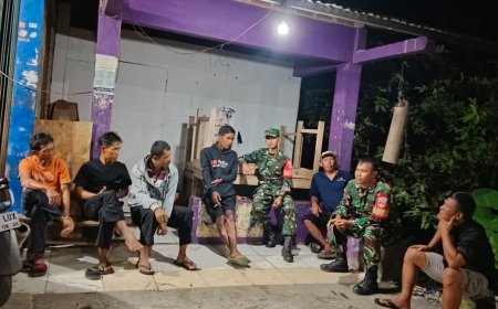 Koramil 09 Susukan Laksanakan Patroli Malam Tingkatkan Kamtibmas di wilayah Susukan