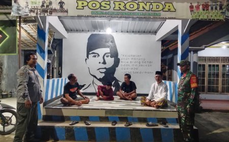 Tingkatkan Lingkungan Aman Babinsa Koramil 15 Rakit Patroli Rutin Bersama Linmas