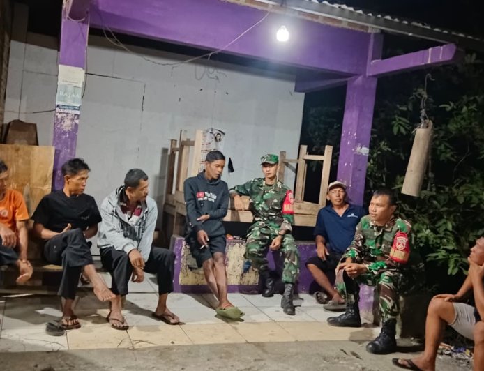 Koramil 09 Susukan Laksanakan Patroli Malam Tingkatkan Kamtibmas di wilayah Susukan