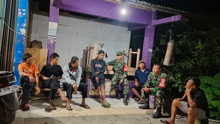 Koramil 09 Susukan Laksanakan Patroli Malam Tingkatkan Kamtibmas di wilayah Susukan
