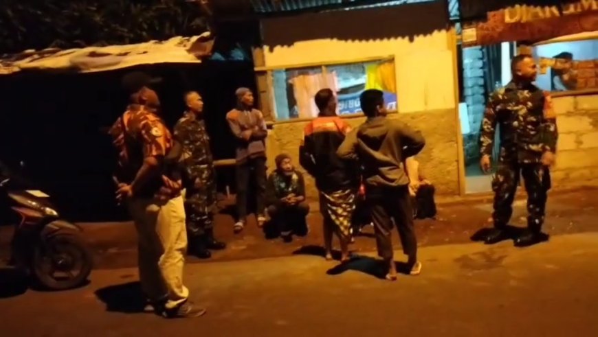 Koramil 11 Punggelan Sinergi Patroli Siskamling Sasar Bahaya Narkoba dan Judi Online