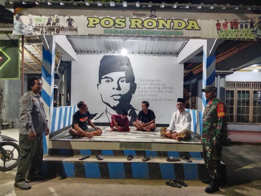 Tingkatkan Lingkungan Aman Babinsa Koramil 15 Rakit Patroli Rutin Bersama Linmas