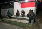 Jaga Kamtibmas Koramil 10 Bawang Intensifkan Patroli Siskamling di Desa Bawang