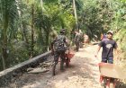 Dorongan Angkong Semangat Pengabdian Satgas TMMD untuk Gumelem Kulon