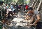 TNI Polri dan Warga Bersatu Rabat Beton TMMD Jadi Simbol Kekuatan Gotong Royong