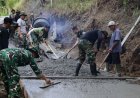 Lettu Inf Masrukin Pastikan Pembangunan Rabat Beton TMMD Capai 14 Persen