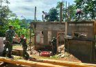 TNI bersama Warga Gotong Royong Bangun RTLH di Petuguran Banjarnegara